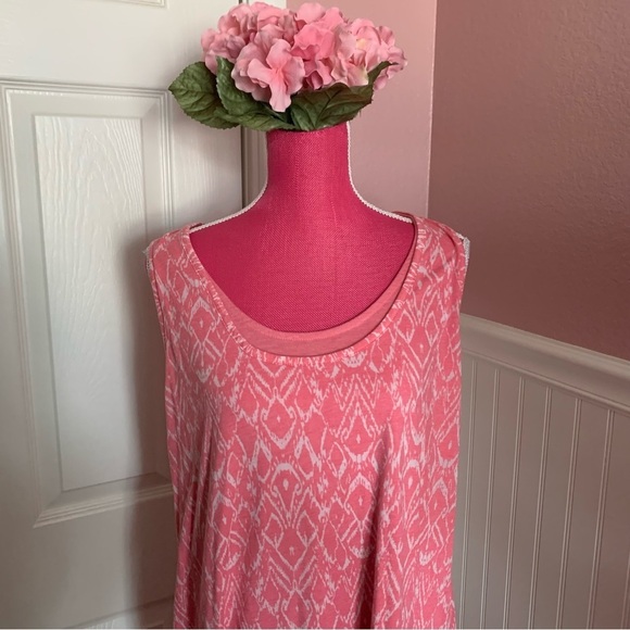 Coral XXL Mododoc Tank Dress - Picture 2 of 7